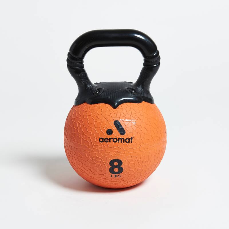 Aeromat Elite Kettlebell Medicine Ball - Orange - 8 lbs.
