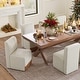 preview thumbnail 2 of 89, Spruce & Spring Charlotte Upholstered Dining Chairs with Casters Set of 2