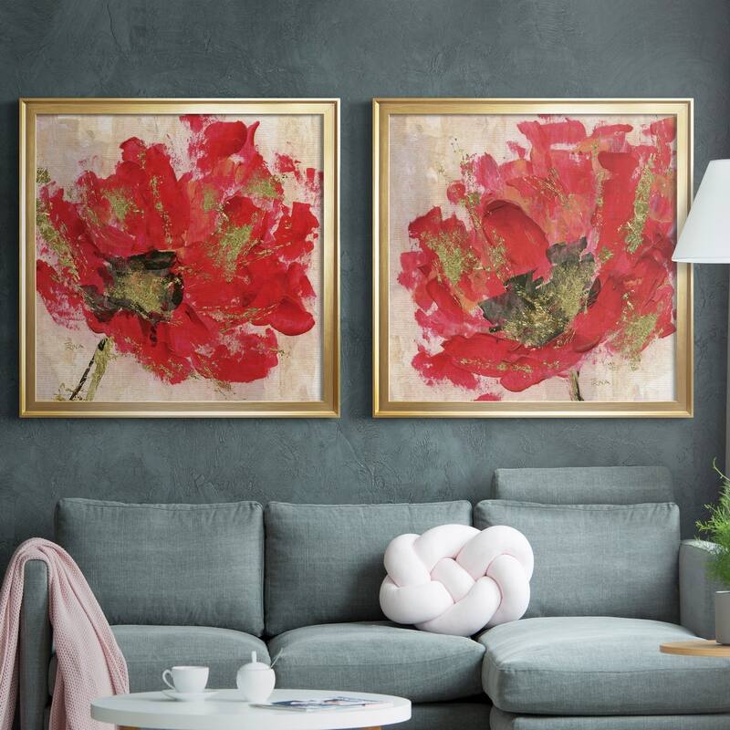 Red Infusion I Premium Framed Canvas - Ready to Hang