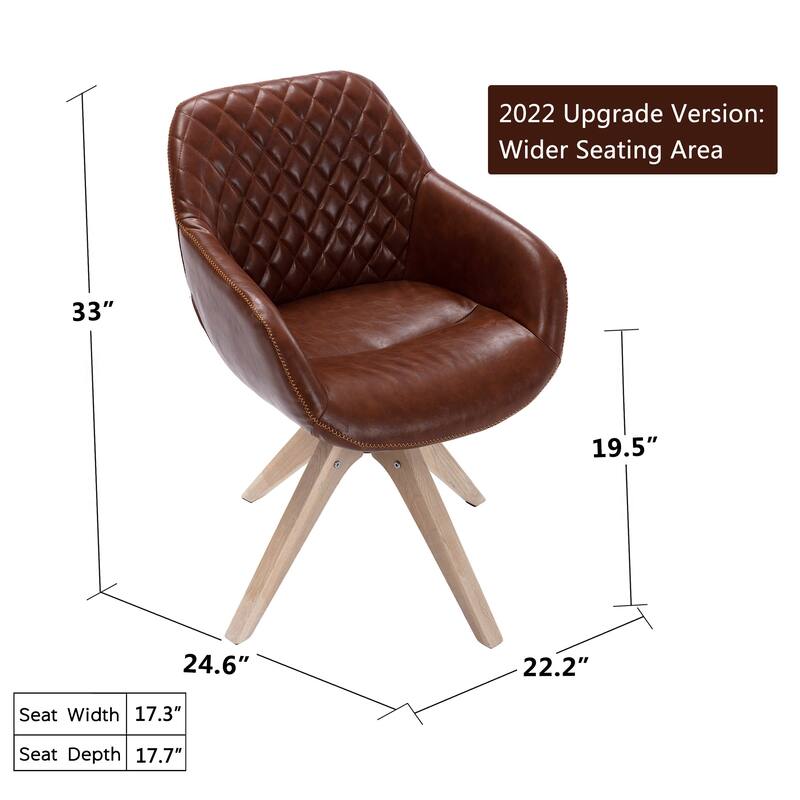 Modern Home Office Swivel Desk Chair Fabric Accent Chair
