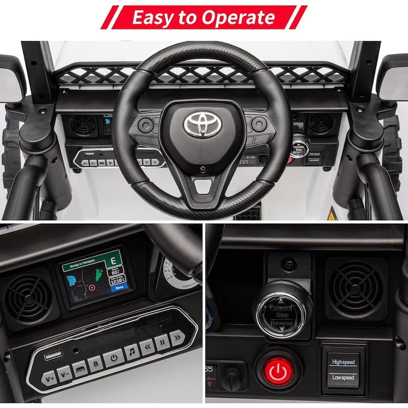 Licensed Toyota Battery Powered Electric 12V Ride on Car for Kids