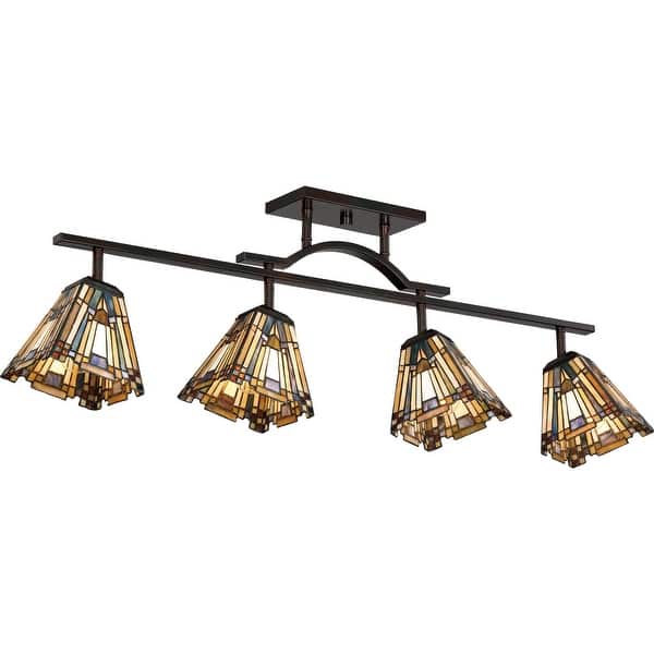 slide 2 of 4, Quoizel Inglenook 4-Light 42" Track Lighting in Valiant Bronze