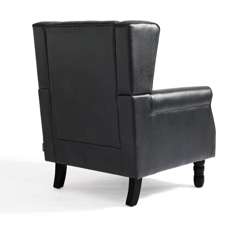 Button-Tufted Accent Club Chair Wingback Armchair Set of 2