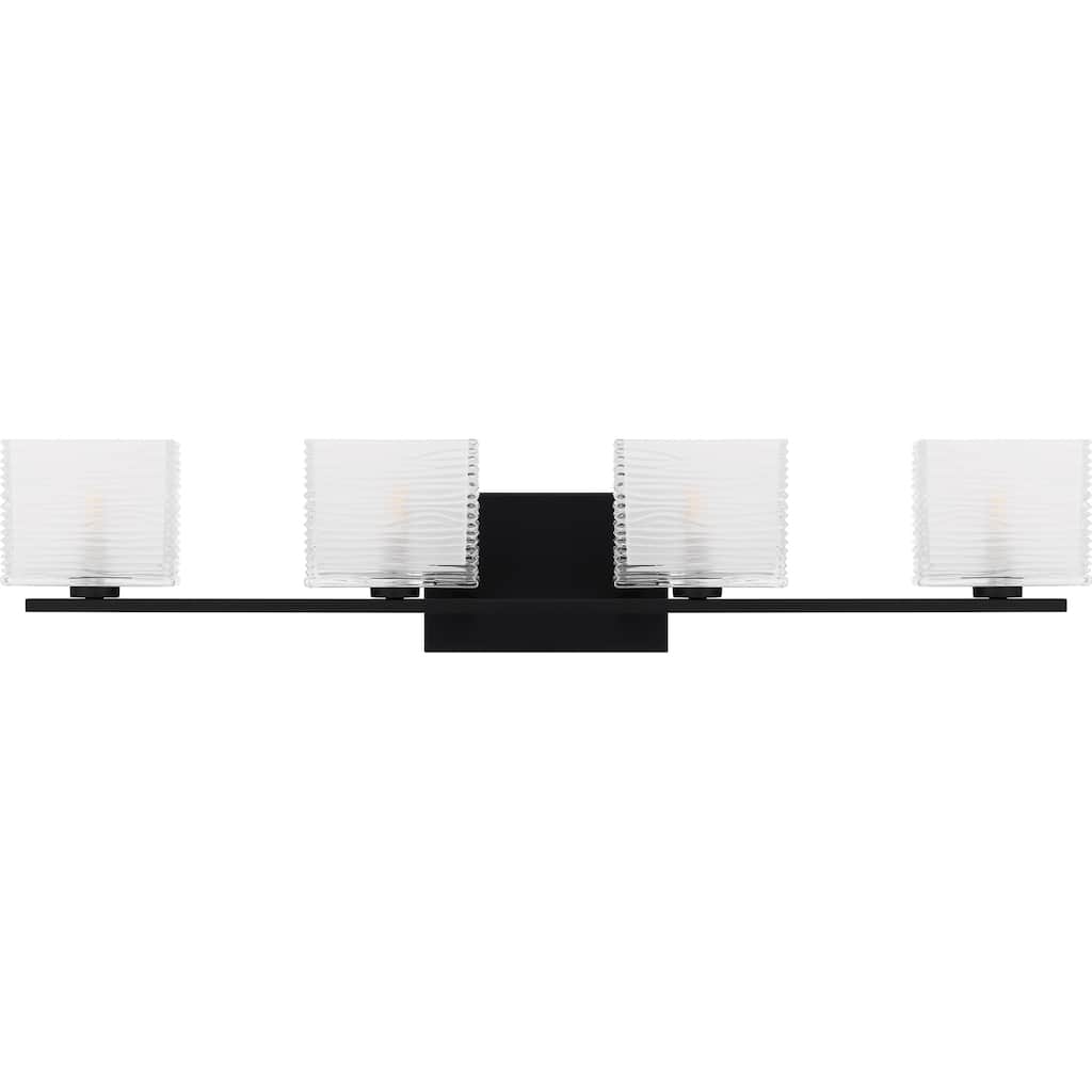 Westcap 4-Light Matte Black Bath Light