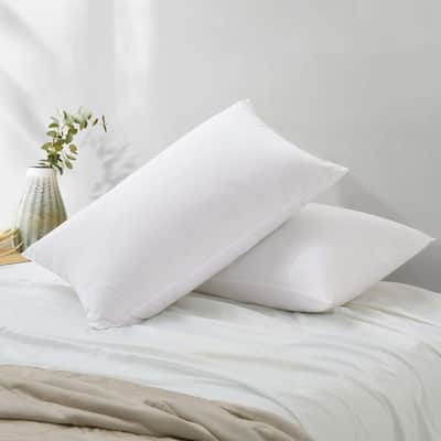 2 Pack Goose Feather Down & Alternative Pillows All Firmness Levels