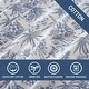 preview thumbnail 7 of 9, Tommy Bahama Pen And Ink Blue Cotton 3 Piece Duvet Cover Set