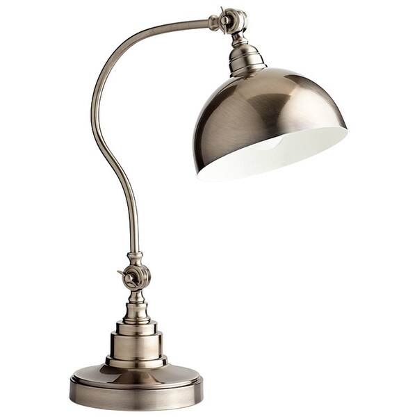 Cyan Design Chemile Desk Lamp Chemile Single Light Accent Desk Lamp with Silver Shade