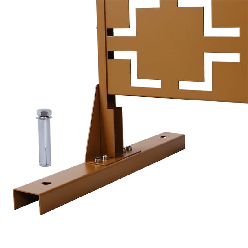 Outdoor & Indoor Privacy Screen Metal Privacy Screen 76" H×48" W