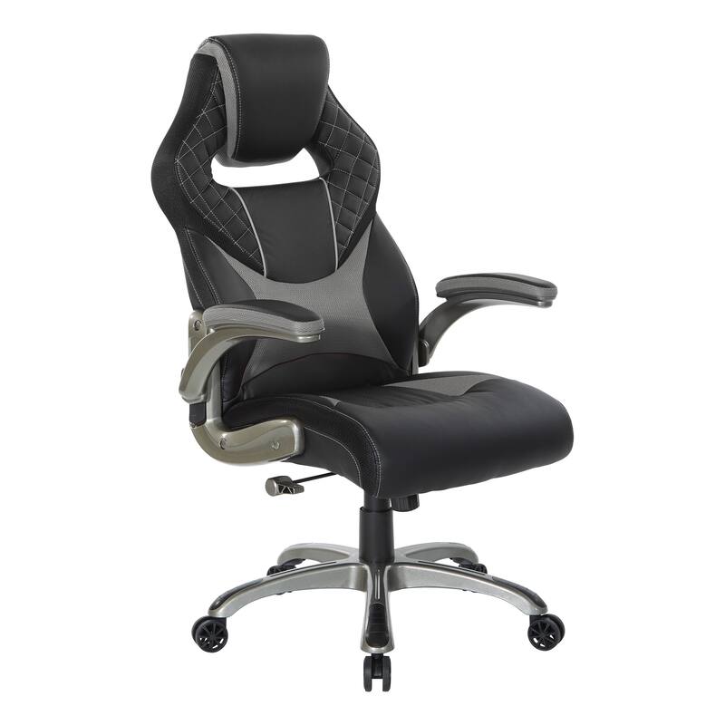 Oversite Gaming Chair in Faux Leather with Color Accents