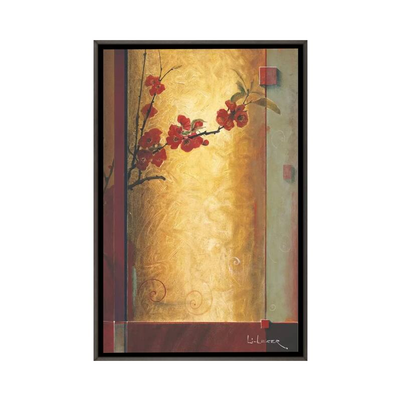 iCanvas "Blossom Tapestry II" by Don Li-Leger Framed - Charcoal - 40x26