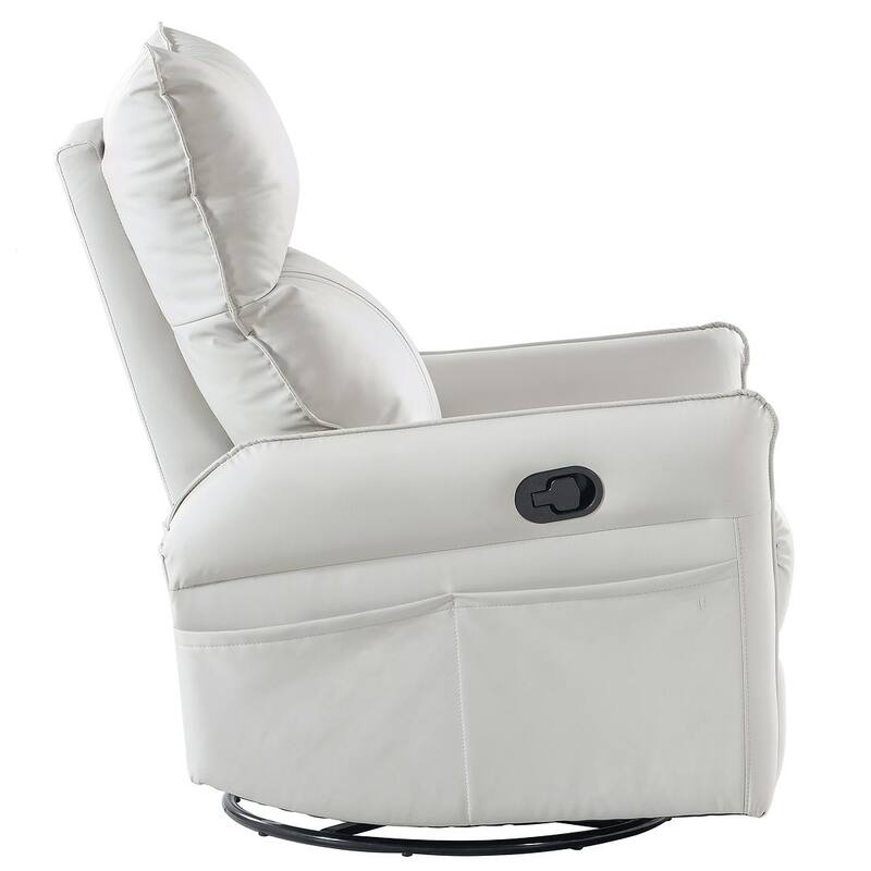 Modern PU Leather Rocker Seating Glider Swivel Recliner Chair