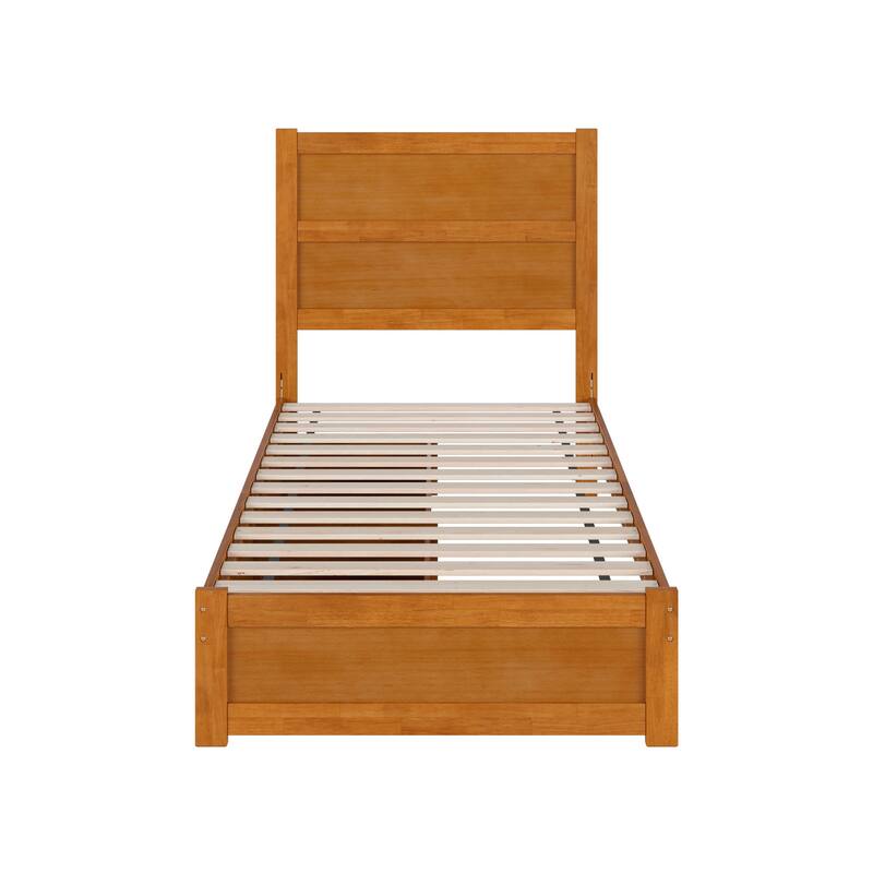 Aveline Wood Platform Bed with Matching Footboard & Storage Drawers