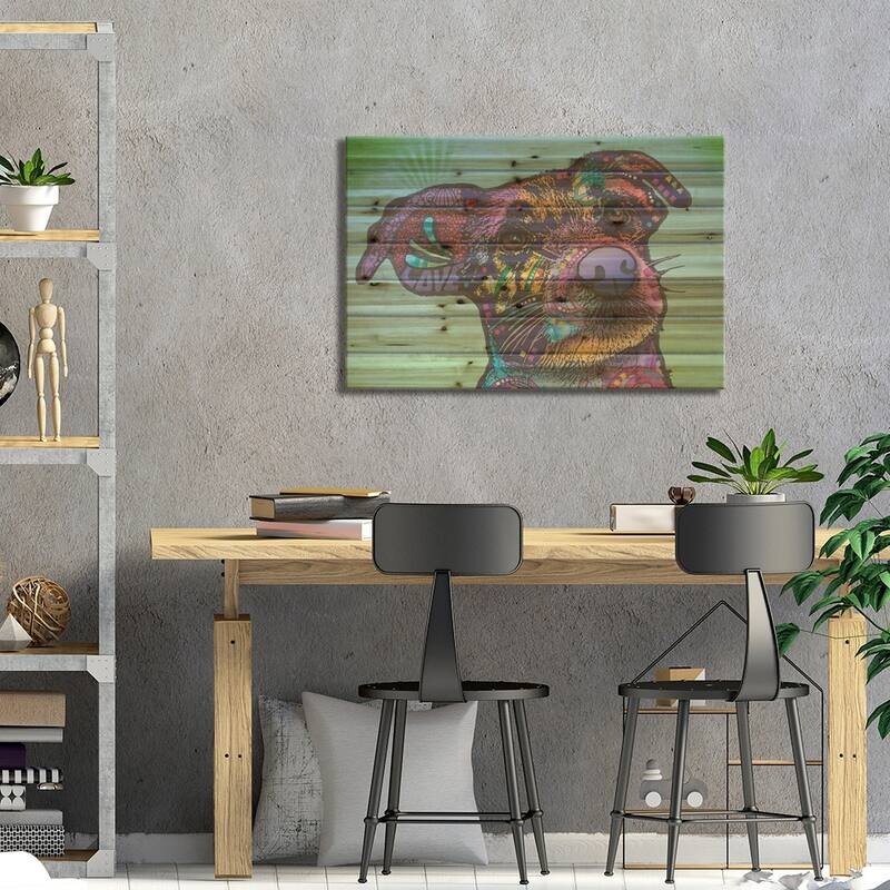 Beaker, Jack Russell Terrier Print On Wood by Dean Russo - Multi-Color