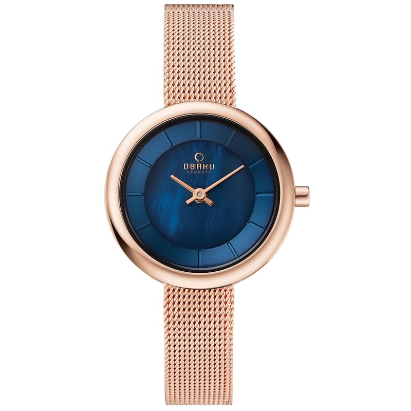 Obaku Women's Stille Blue Dial Watch - V146LXVLMV - 6 (36)