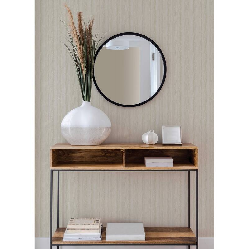 A-Street Prints Hilton Cream Marbled Paper Wallpaper