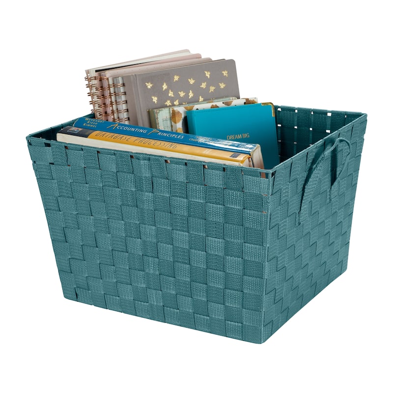 Simplify Woven Strap Large Tote - 13"x15"x10"