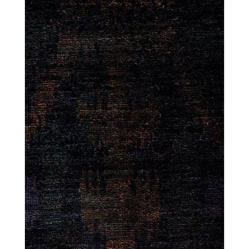 Vibrance, One-of-a-Kind Hand-Knotted Area Rug - Black, 7' 10" x 14' 4" - 7' 10" x 14' 4"