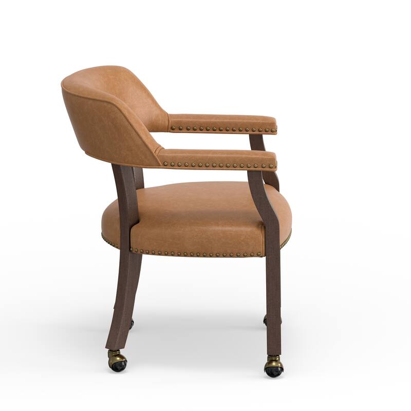 Holliday Dining and Game Chair in Walnut Finish