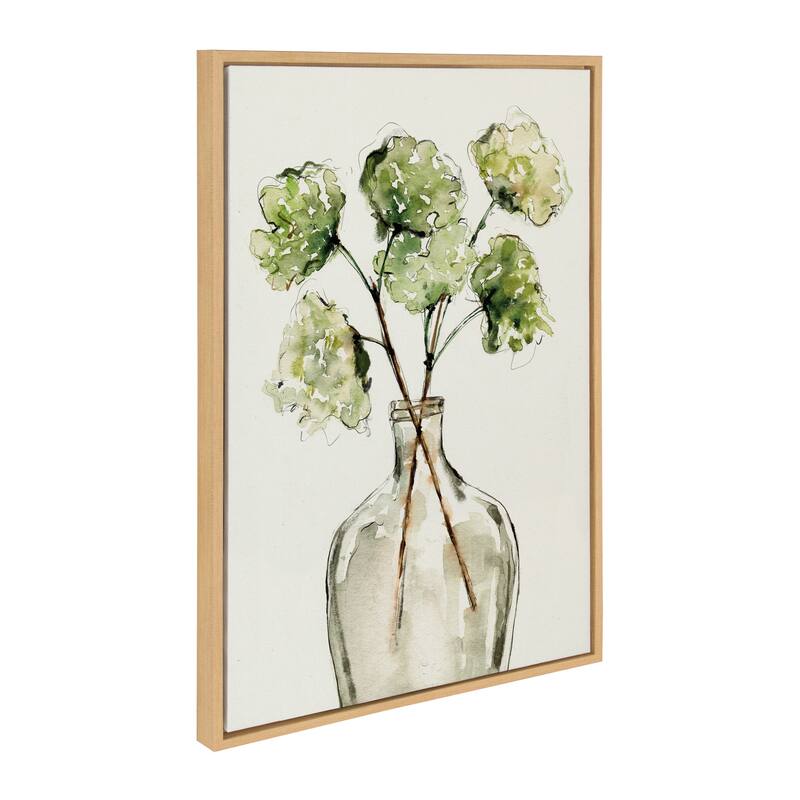 Kate and Laurel Sylvie Greenery Canvas Art Set by Sara Berrenson