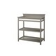 preview thumbnail 1 of 0, Emery 38" Wide Modern Style Wood Changer with Shelves/Pad, Gray