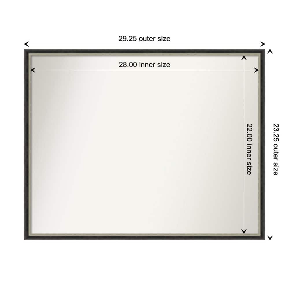 Theo Narrow Non-Beveled Wood Framed Wall Mirror