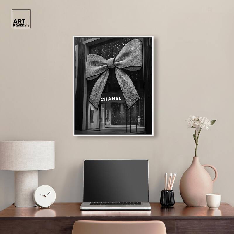 Big Bow Noir Store Canvas by Art Remedy