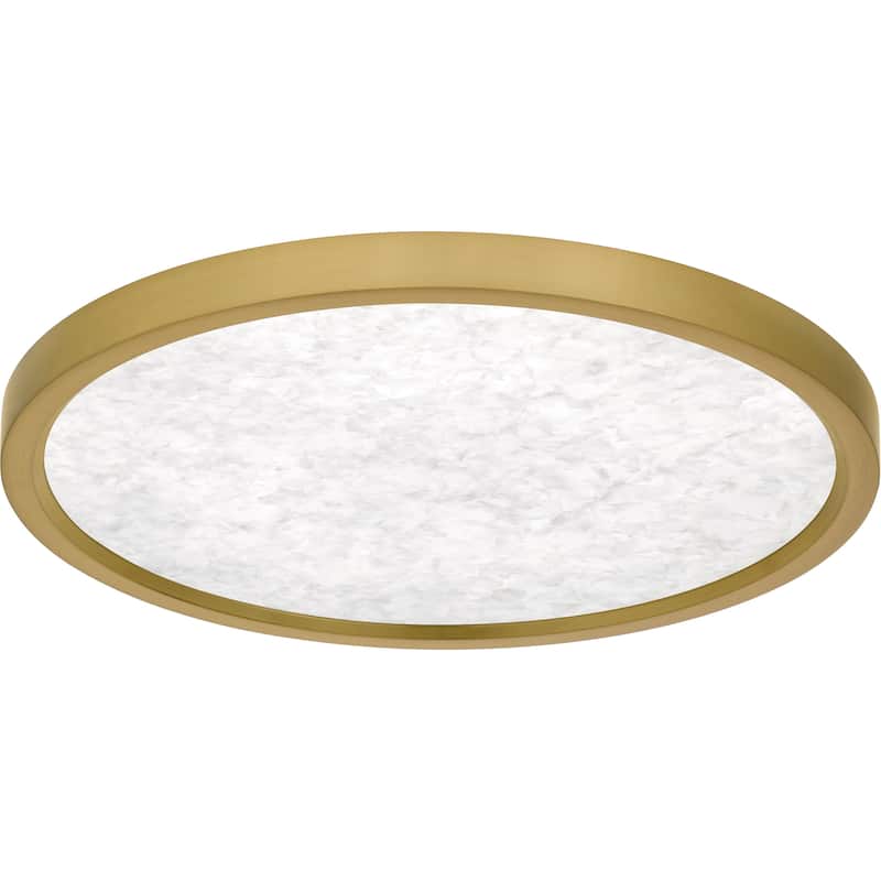 Outskirts Integrated LED Brushed Gold Flush Mount with CCT Switch