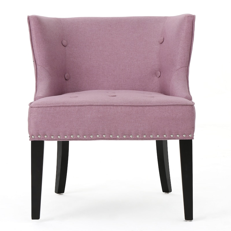 Lavender PUrple 28" Accent Chair with Waffle Stitching