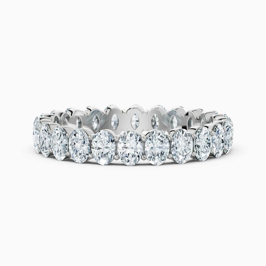 Auriya 14k Gold Oval North-South Lab Grown Diamond Eternity Band 2.40 - 10.50 ct. tw. (F-G, VS)