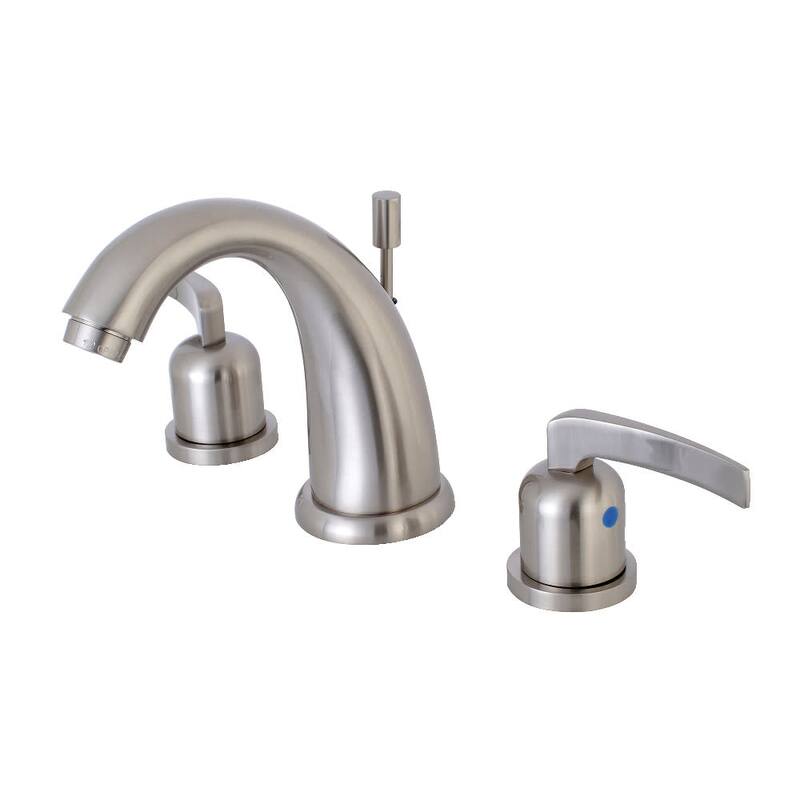 Kingston Brass Centurion 1.2 GPM Widespread Bathroom Faucet with Flat - Brushed Nickel