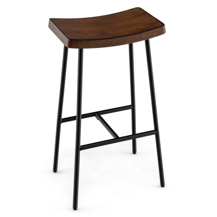 スツール melos 29'' Industrial Saddle Bar Stool with Metal Legs-29 inches - 16.5