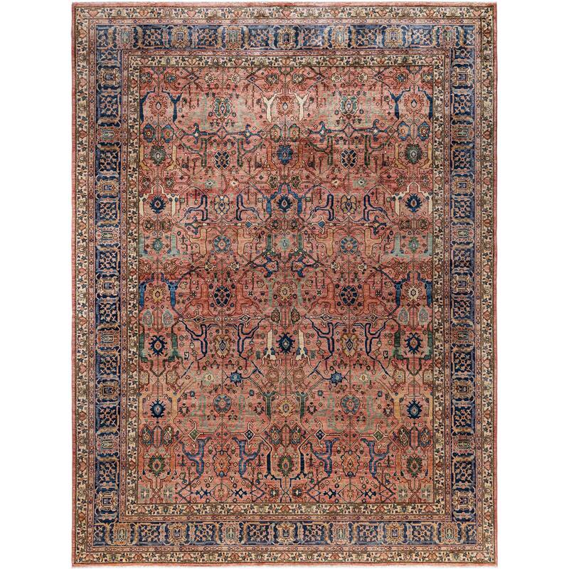 Serapi One-of-a-Kind Hand-Knotted Area Rug - Pink - 9' 2" x 12' 1"