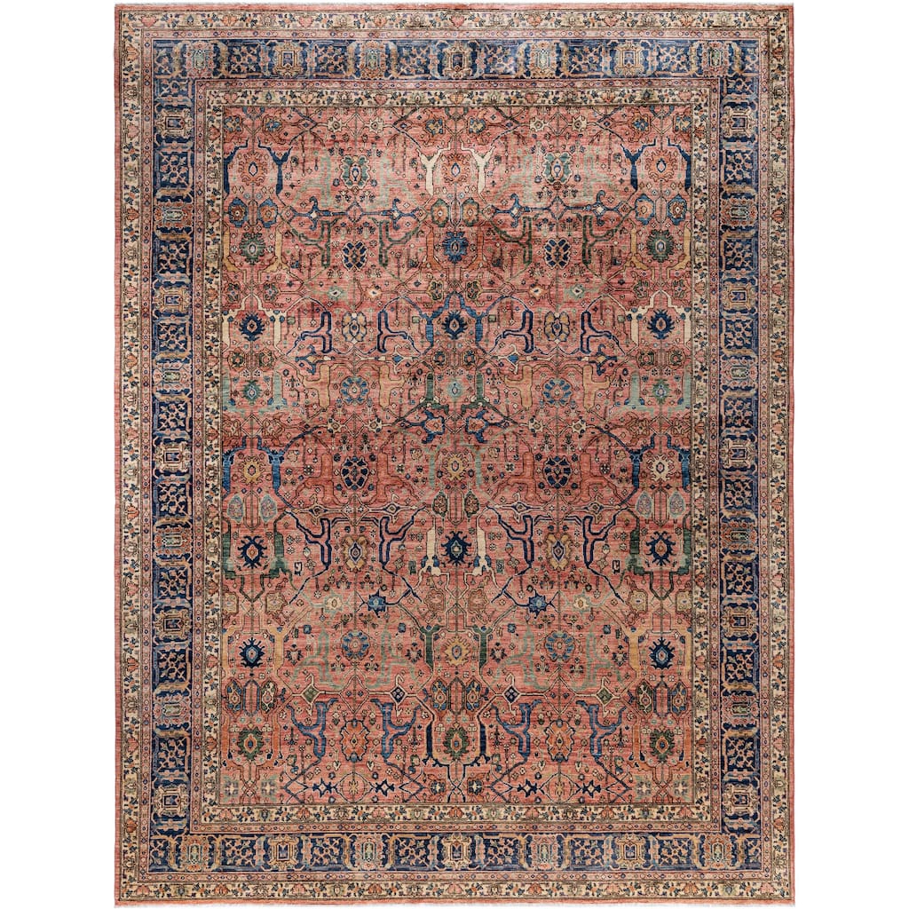 Serapi One-of-a-Kind Hand-Knotted Area Rug - Pink - 9' 2" x 12' 1"