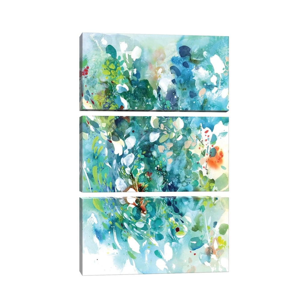 iCanvas "Turquoise Dance" by CreativeIngrid 3-Piece Canvas Wall Art Set