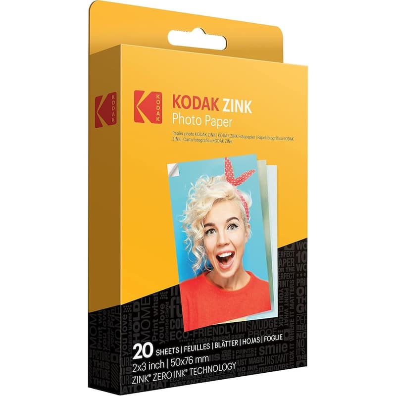 Kodak Printomatic Instant Print Camera, Photo Paper (20 Sheets) & Accessories Art Bundle - N/A