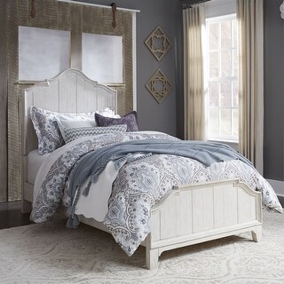Farmhouse Reimagined Antique White Twin Panel Bed - Bed Bath & Beyond ...