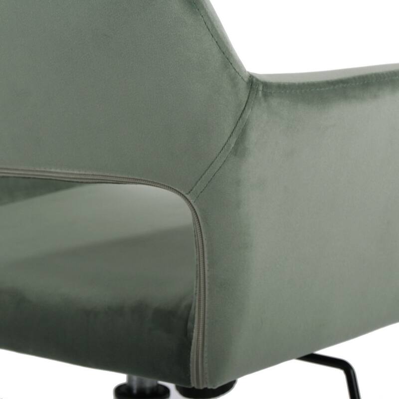Homylin Modern Velvet Upholstered Task Chair with 360 Degree Swivel