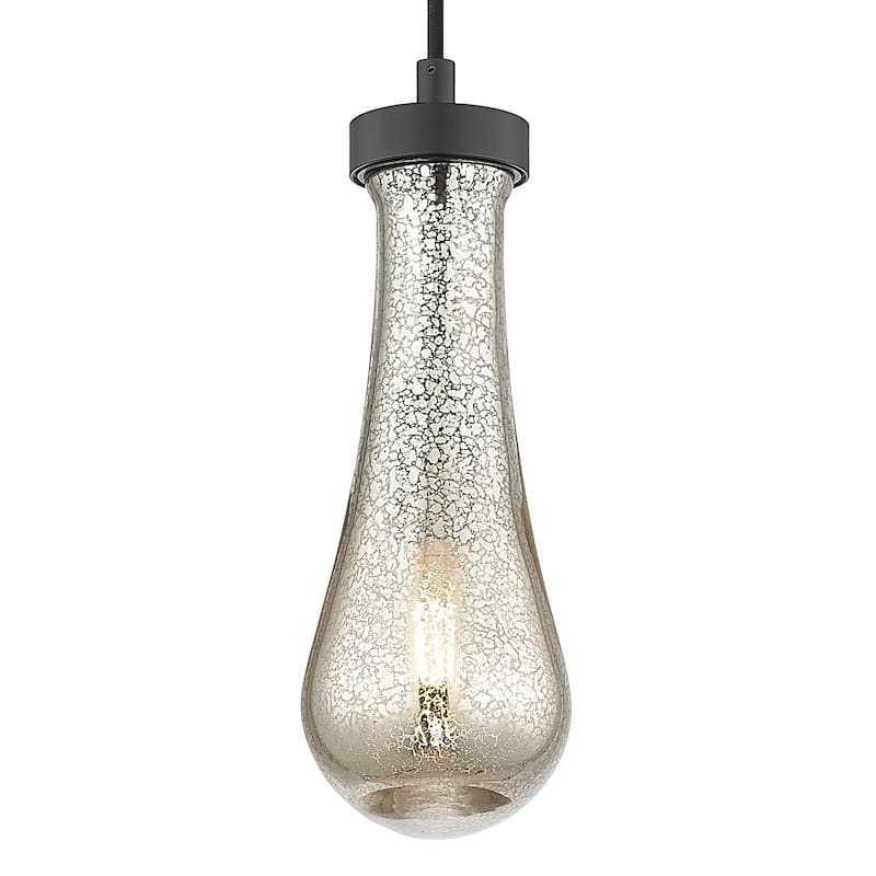Innovations Lighting 451-1P-G451-4ME Owego 11" Tall Mini Pendant with - Matte Black
