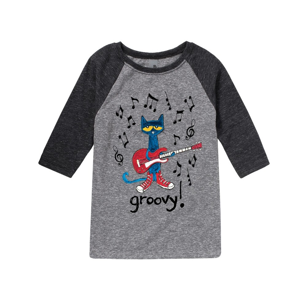 Shop Pete The Cat Groovy Toddler Raglan Overstock 29851385