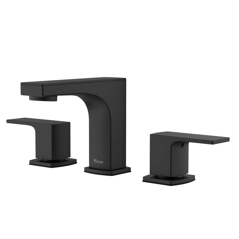 Pfister LG49-PFM0 Pfirst Modern 1.2 GPM Widespread Bathroom Faucet - Matte Black