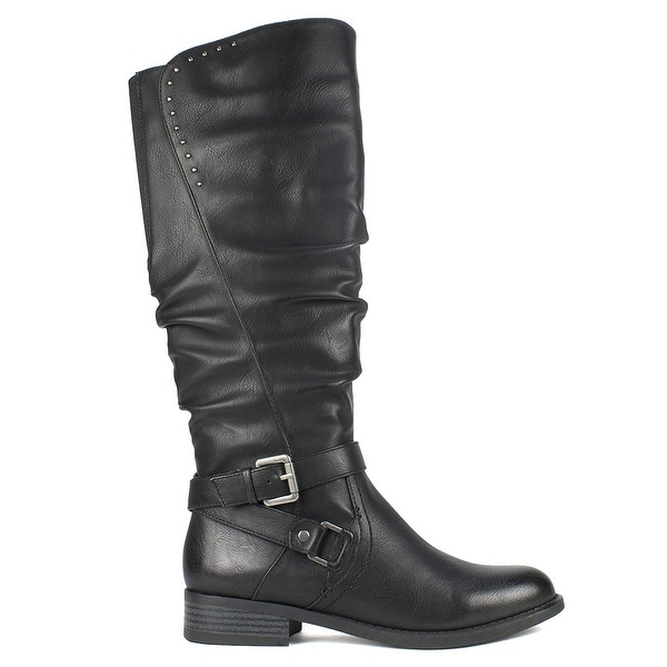 black mid boots ladies