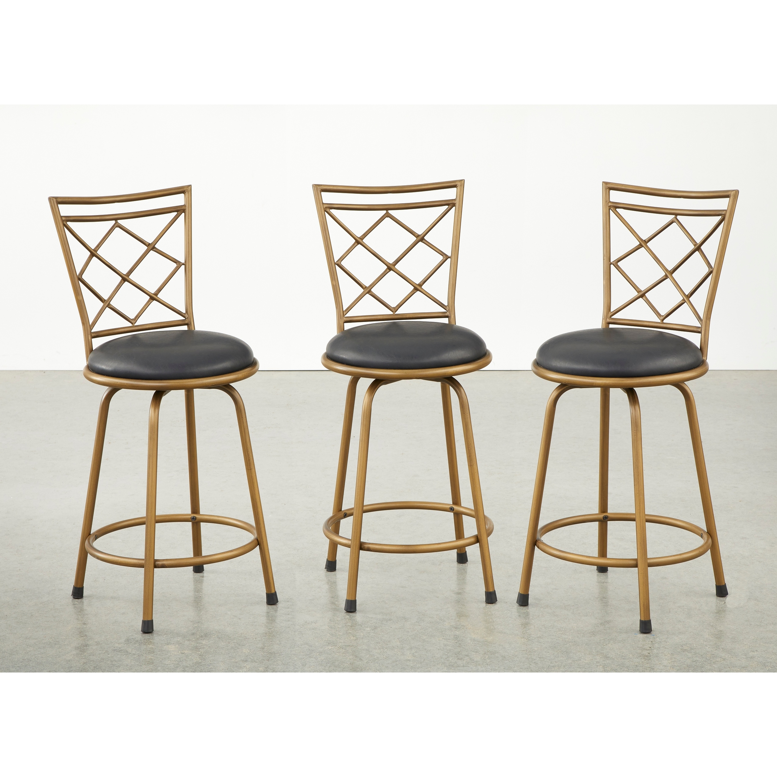 Simple Living Alyssa Adjustable Height Swivel Stools Set of 3