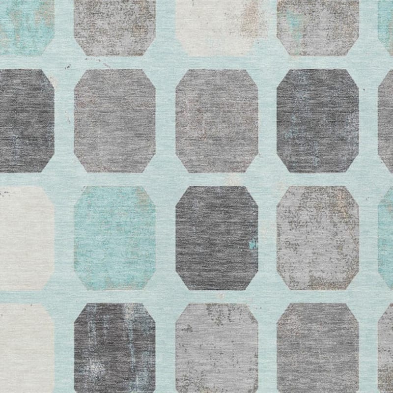 HomeRoots Geometric Transitional Rectangle Outdoor Rug