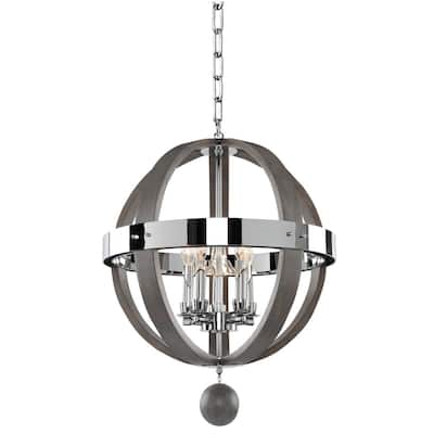 Sharlow 5-Light Pendant Light in Chrome