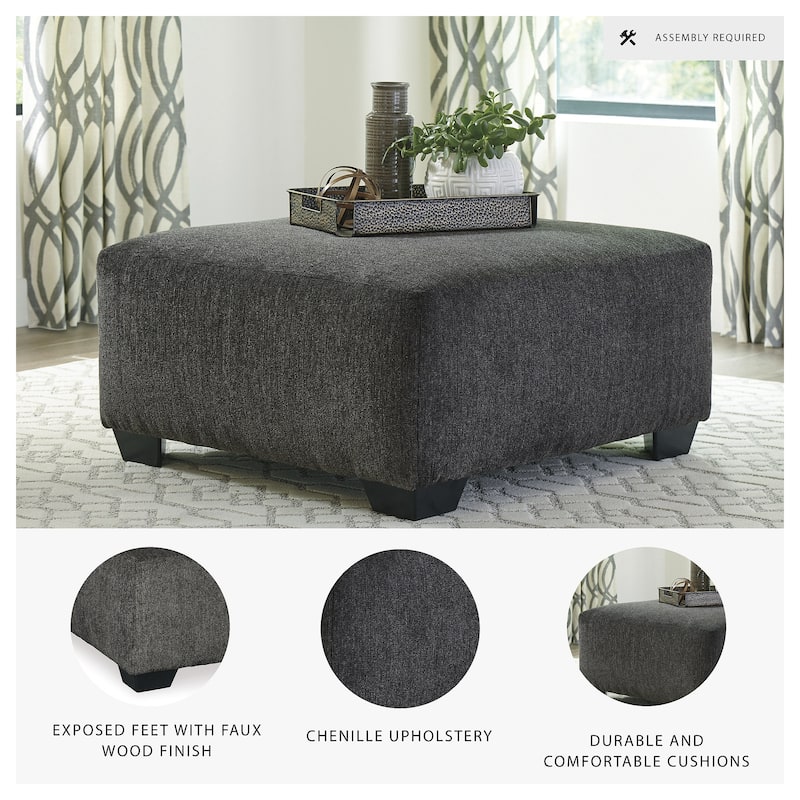 Ballinasloe Oversized Ottoman - Smoke