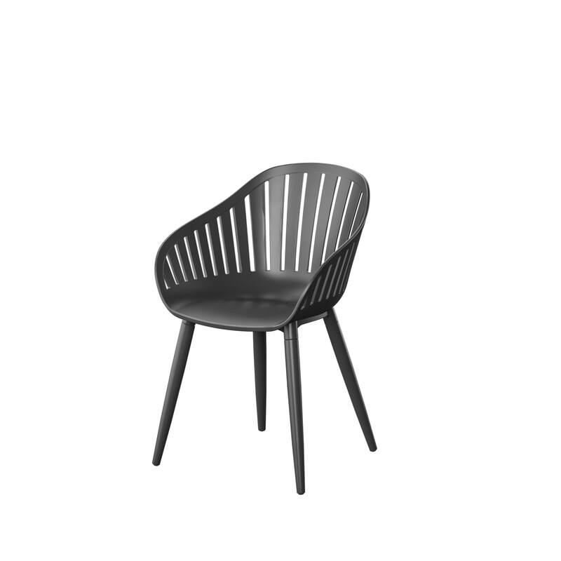 Midtown Concept Petri Indoor Black or White Dining Set