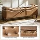 preview thumbnail 28 of 38, Zona 59"W Traditional Faux Leather Tufted Upholstered Storage Bench With Soild Wood Legs and Nailhead Trim By HULALA HOME