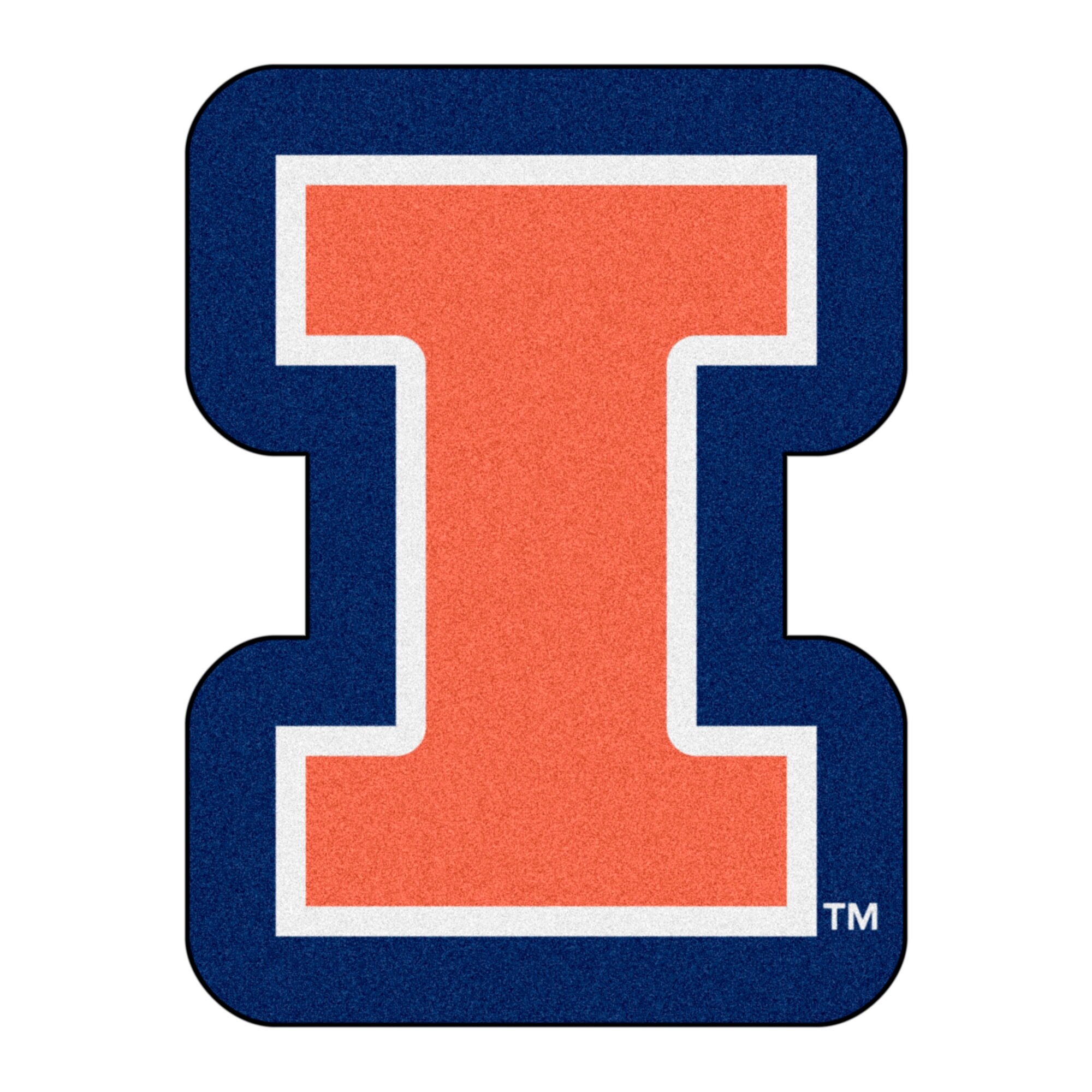 Shop Ncaa University Of Illinois Fighting Illini Mascot Novelty Logo Shaped Area Rug Overstock 22629170