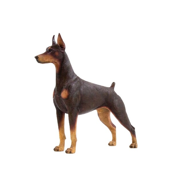 bling doberman statue