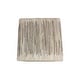 preview thumbnail 4 of 4, Noori Home Striped Hide Pouf Maxwell, Beige (18"x18"x18")